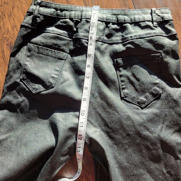 Shein Apperloth Womans Chic A High Waist Thermal Lined PU Leather Skinny Jeans B - Picture 9 of 9